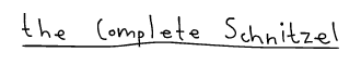 the complete schnitzel